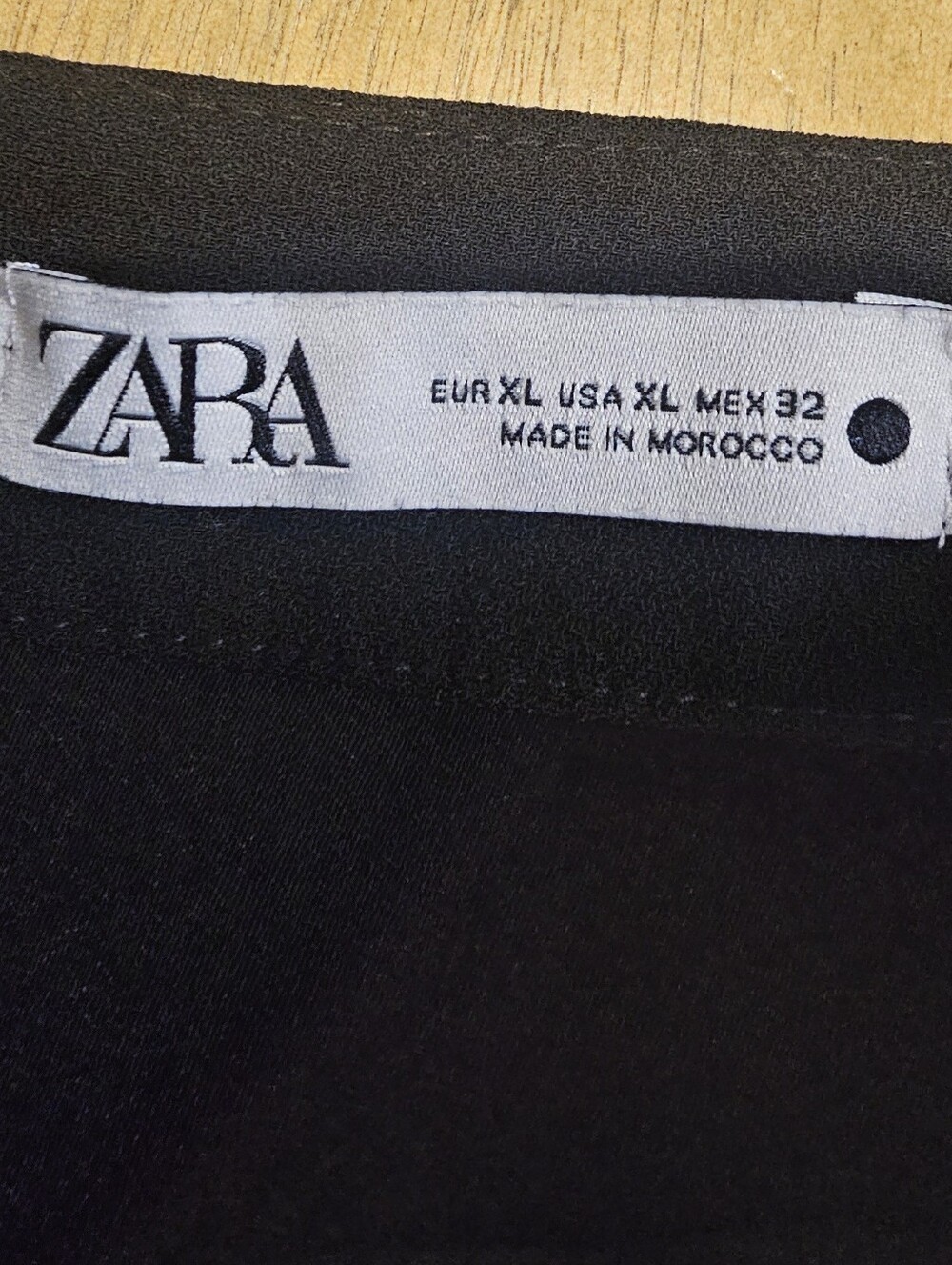 Zara Black Pareo Midi Skirt XL | Draped Knot Front | Resort Coastal Chic - Picture 10 of 10